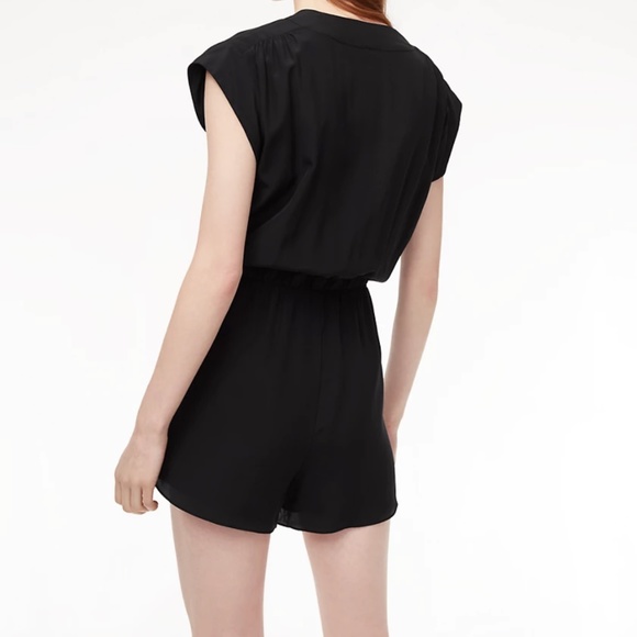 Aritzia Babaton Corbett Romper, Black, Size S - Picture 9 of 10
